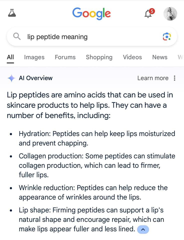 Nu Colour Peptide Pout