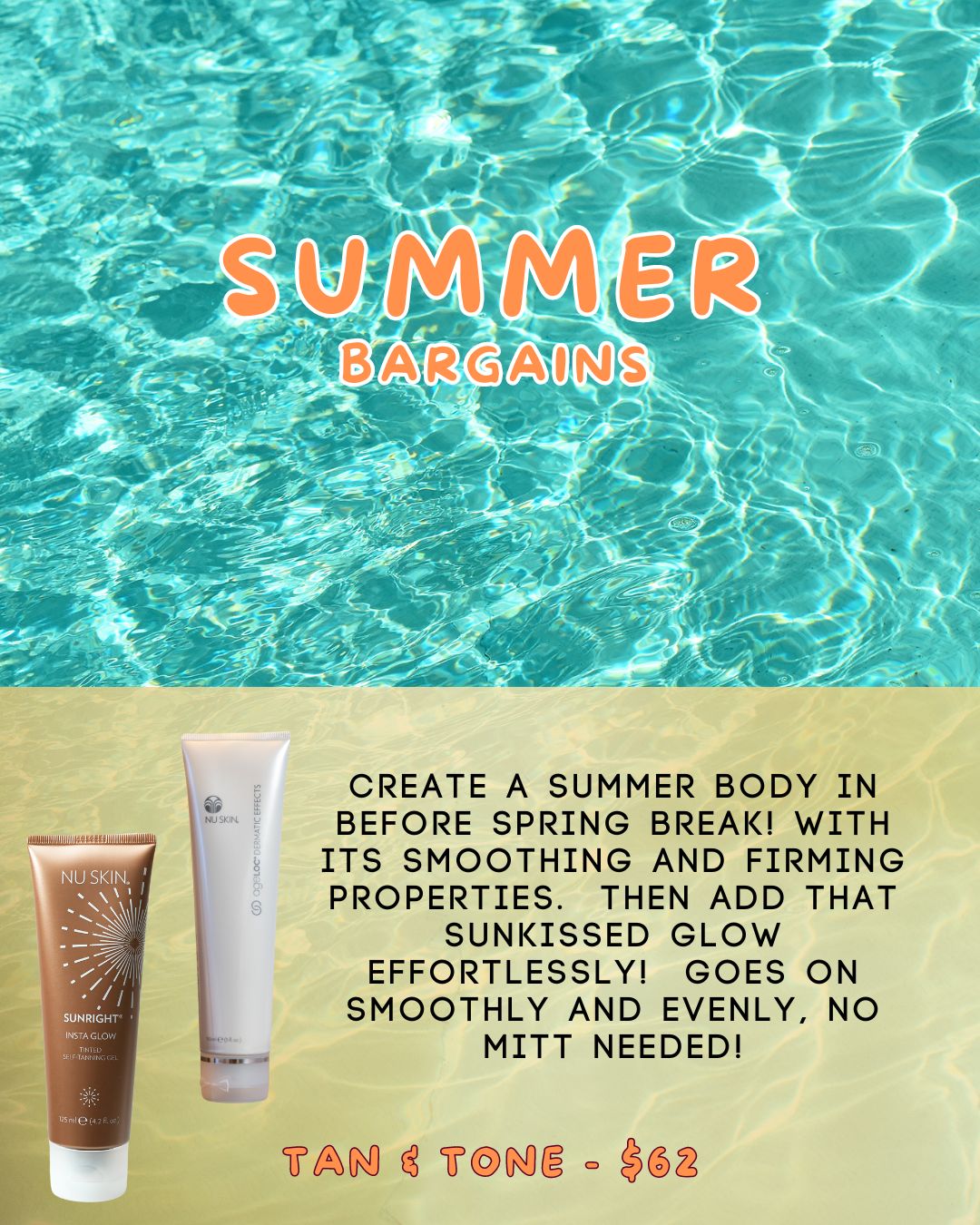 Tan and Tone -- bundle Instaglow Tanner and Dermatic Effects!